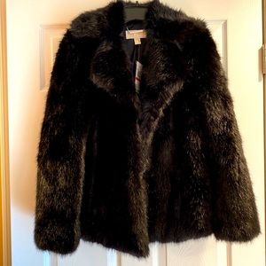 NWT.  Michael Kors Faux Fur jacket